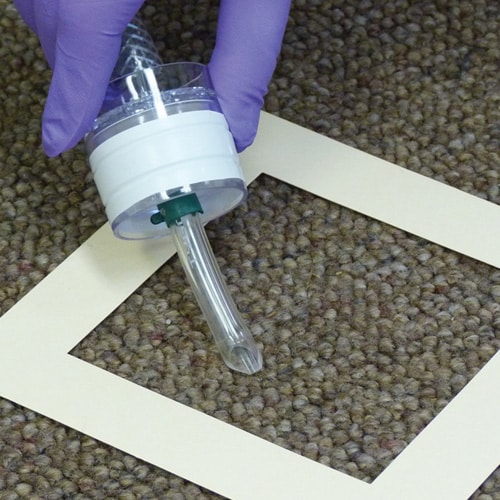 Environmental dust sample collected from a measured surface area